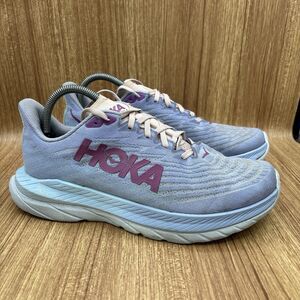 Hoka One One Shoes Women's Size 10.5 B Mach 5 Running Sneaker Purple‎